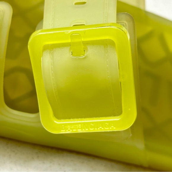 Balenciaga Mallorca Birkenstock Rubber Translucent Slip On Unisex Slide Sandals - Picture 6 of 10